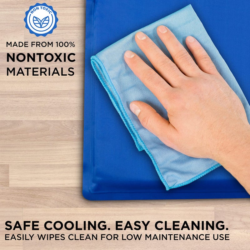 Arf Pets Dog Cooling Mat 23â€ x 35â€ Pad for Kennels, Crates, Beds, Non-Toxic, Durable Solid Self Cooling Gel No Refrigeration or Electricity Needed - Image 4